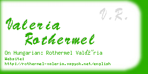 valeria rothermel business card